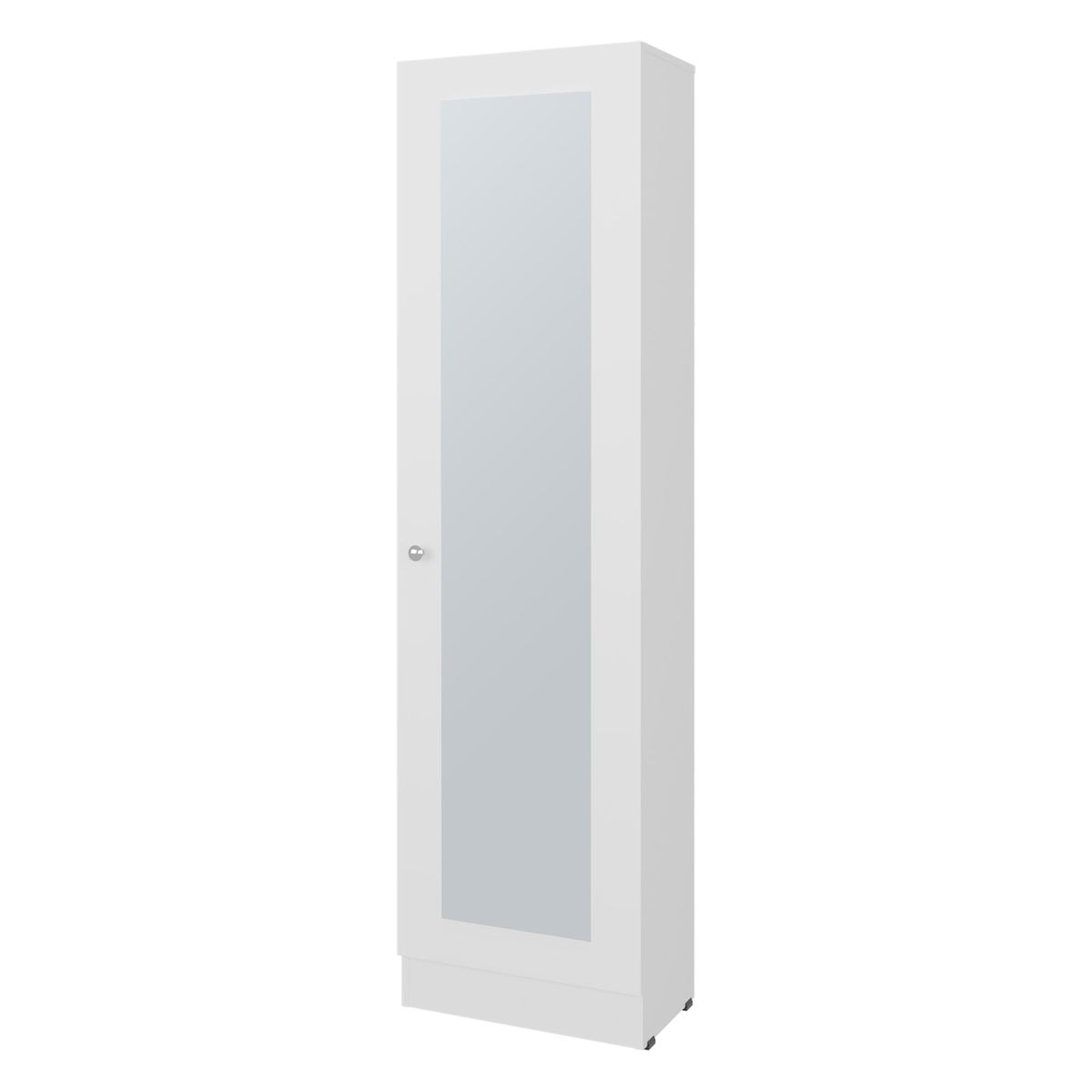 FMFURNITURE - Closet 1 Puerta Con Espejo 1801x491x302 Cm Blanco