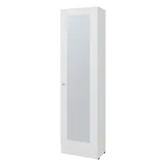 FMFURNITURE - Closet 1 Puerta Con Espejo 1801x491x302 Cm Blanco