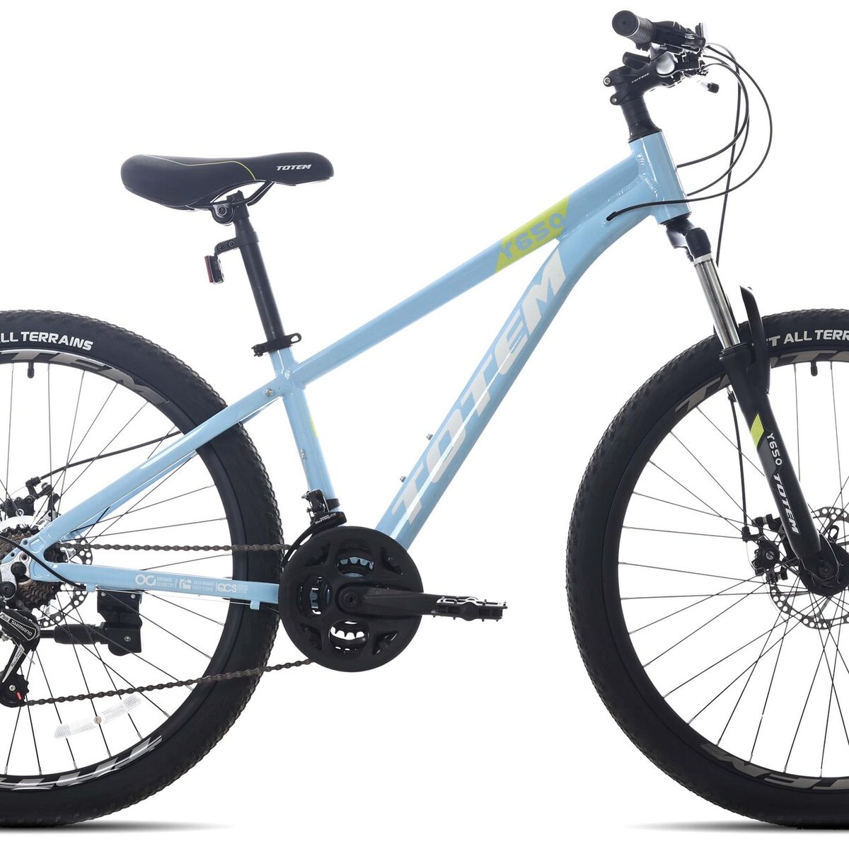 TOTEM - BICICLETA TOTEM MTB ARO 26 MODELO Y650 CELESTE VERDE
