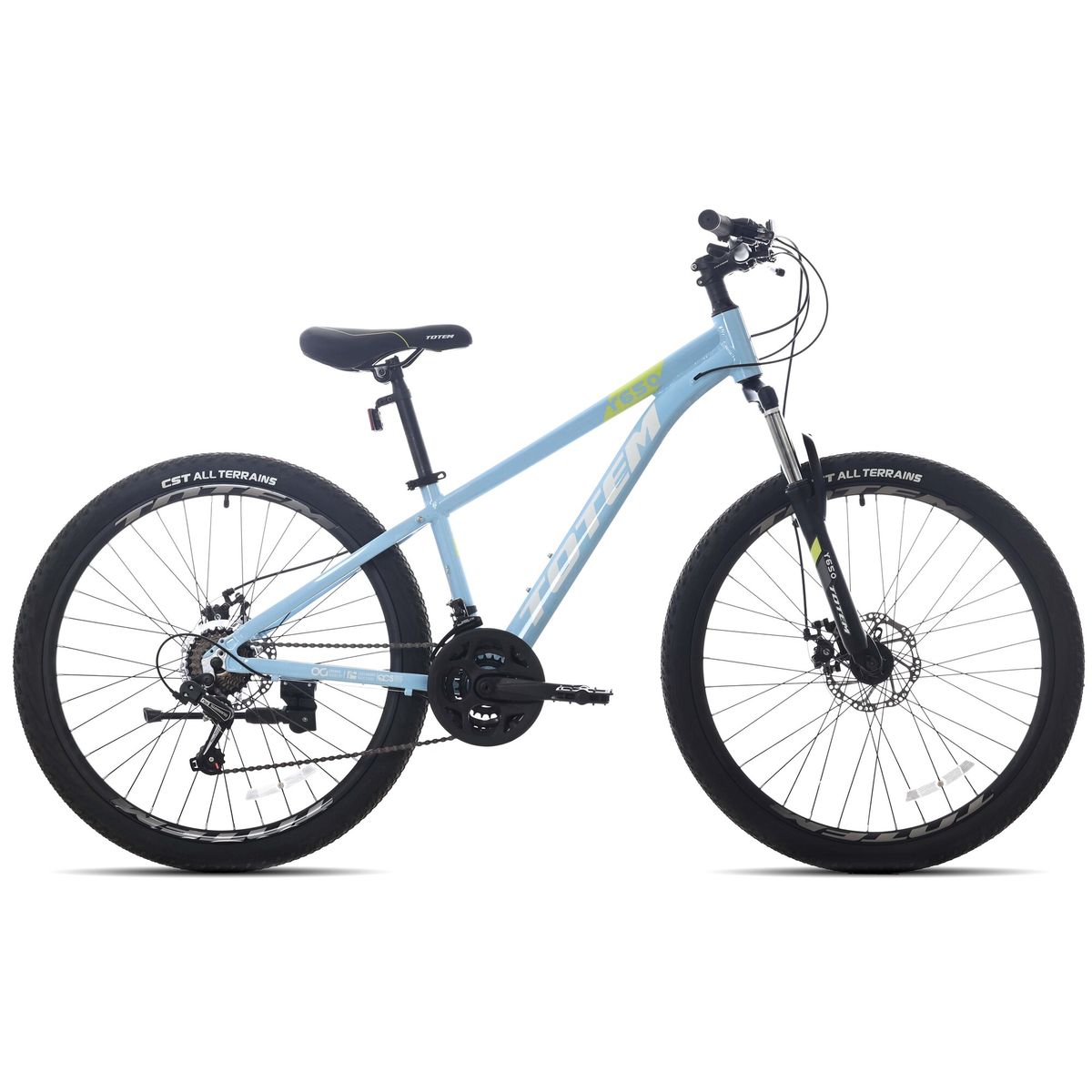TOTEM - BICICLETA TOTEM MTB ARO 26 MODELO Y650 CELESTE VERDE