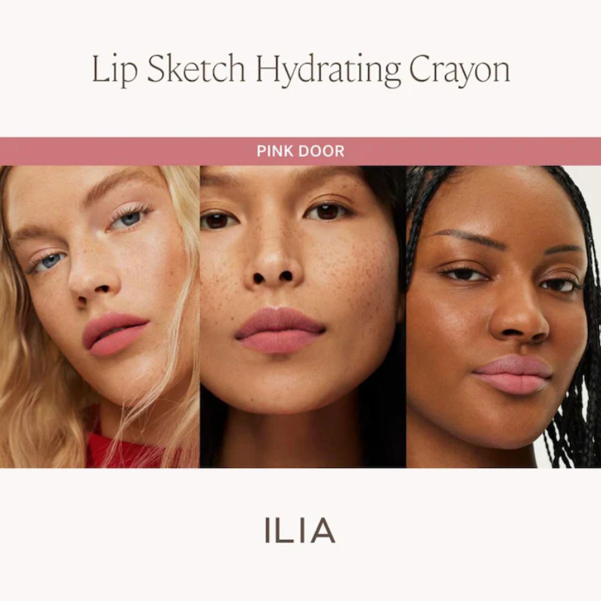 ILIA - Labial + Delineador Hidratante Lip Sketch Pink Door - Rosa suave ILIA