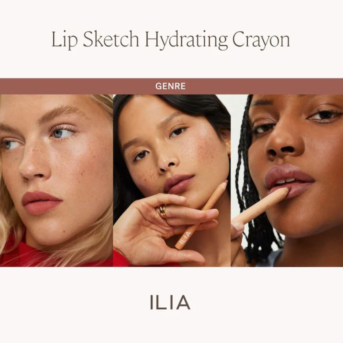 ILIA - Labial + Delineador Hidratante - Marrón malva ILIA