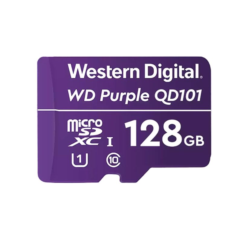 WESTER DIGITAL - WD Purple SC QD101 MicroSDXC 128GB Clase 10 UHS-I Videovigilancia