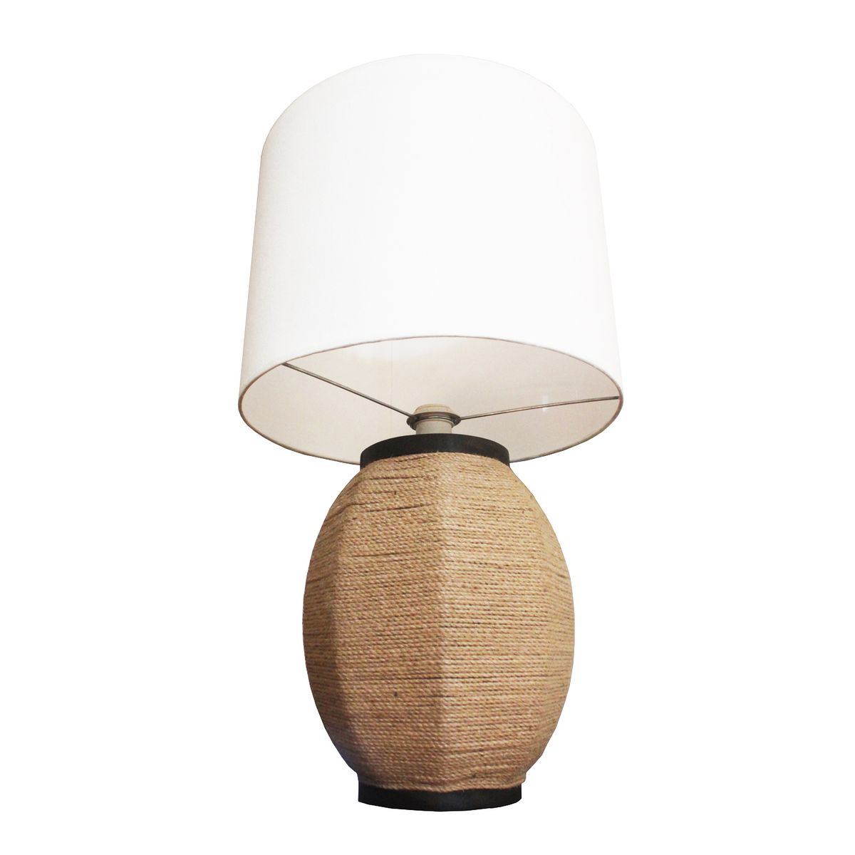 CAROLD STEVENS - Lámpara de Velador Cáñamo