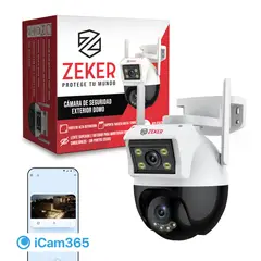 ZEKER - Camara de Seguridad Domo 4MP 5G Wifi Impermeable Exterior