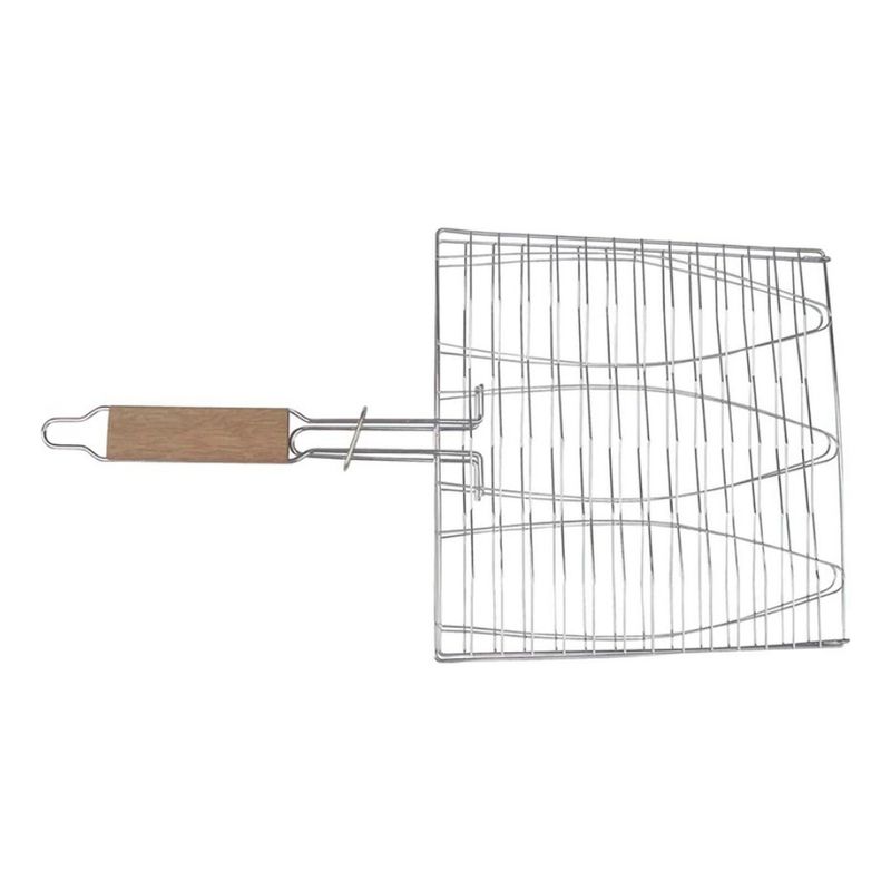 GENERICO - Parrilla Doble Rejilla Antiadherente para Pescados y Carnes