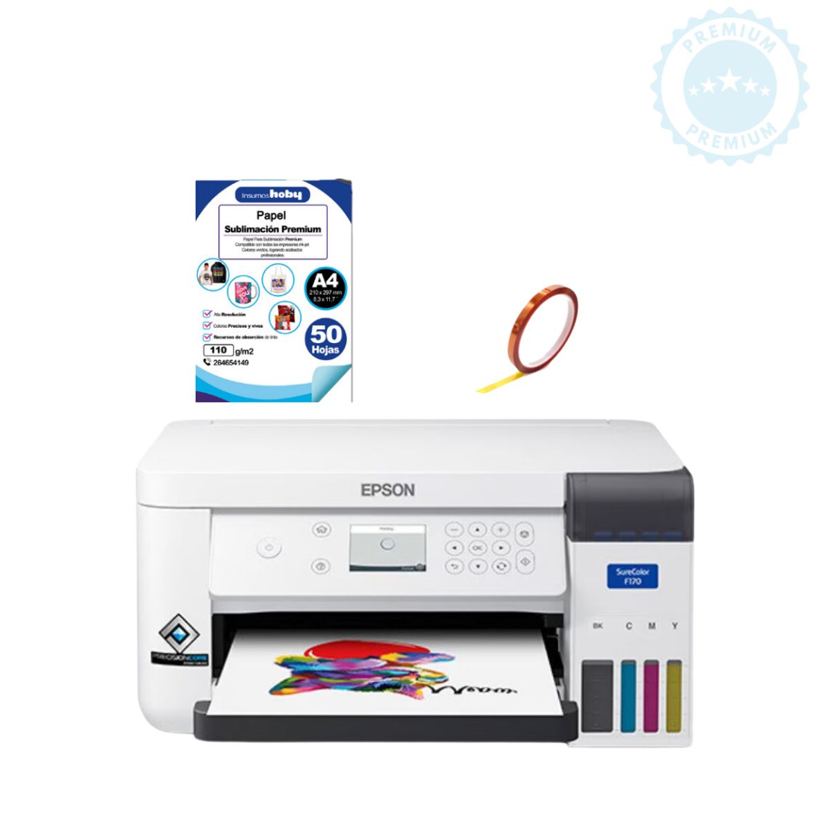 EPSON - Impresora Epson Sublimación Surecolor Tinta F170 Wifi
