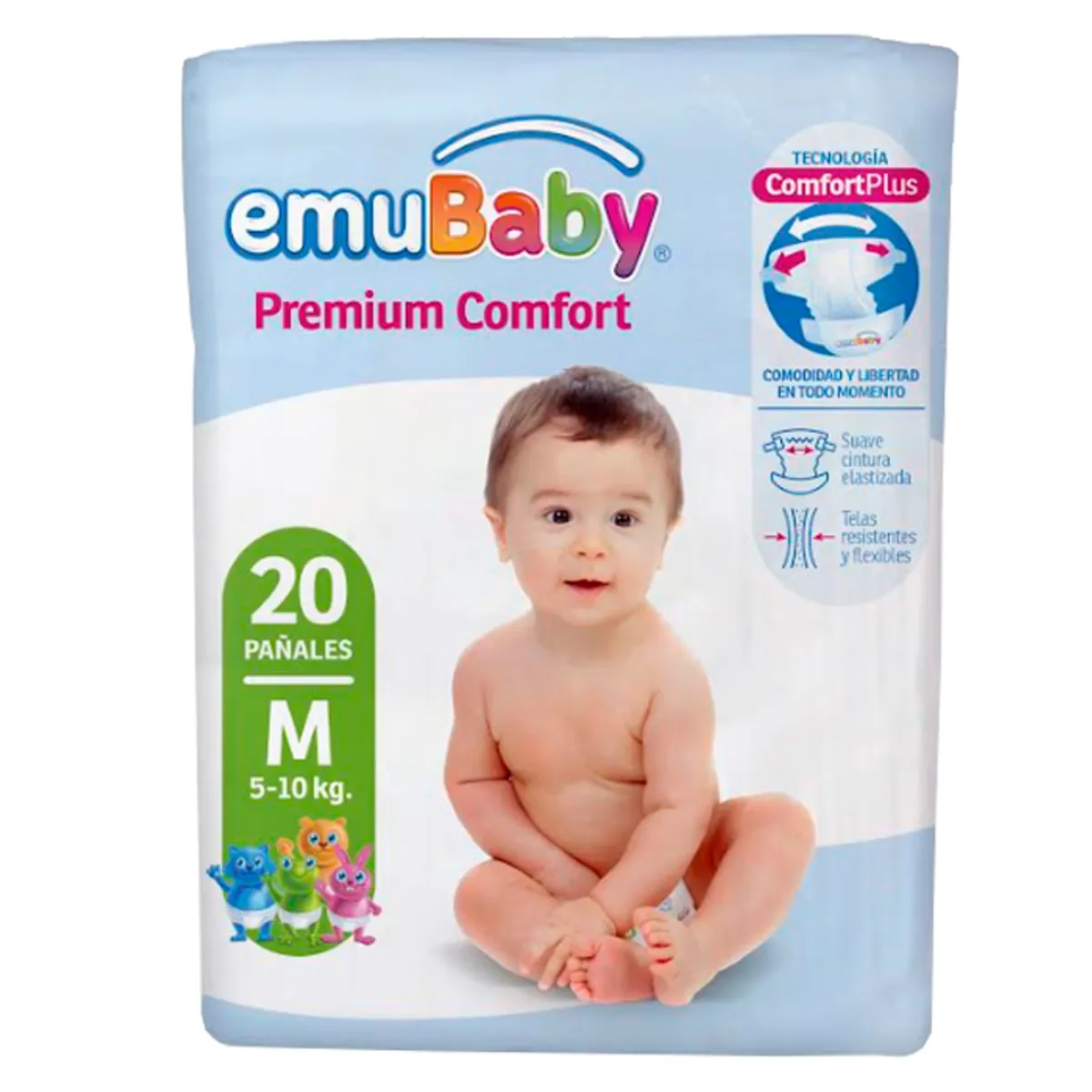 EMUBABY - Pañal Emubaby Comfort X4 M 20 (80 Pañales)