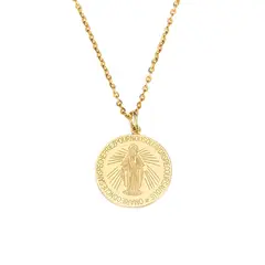 LUX JOYAS - Collar Baño Oro 18k Virgen Rayos Discos