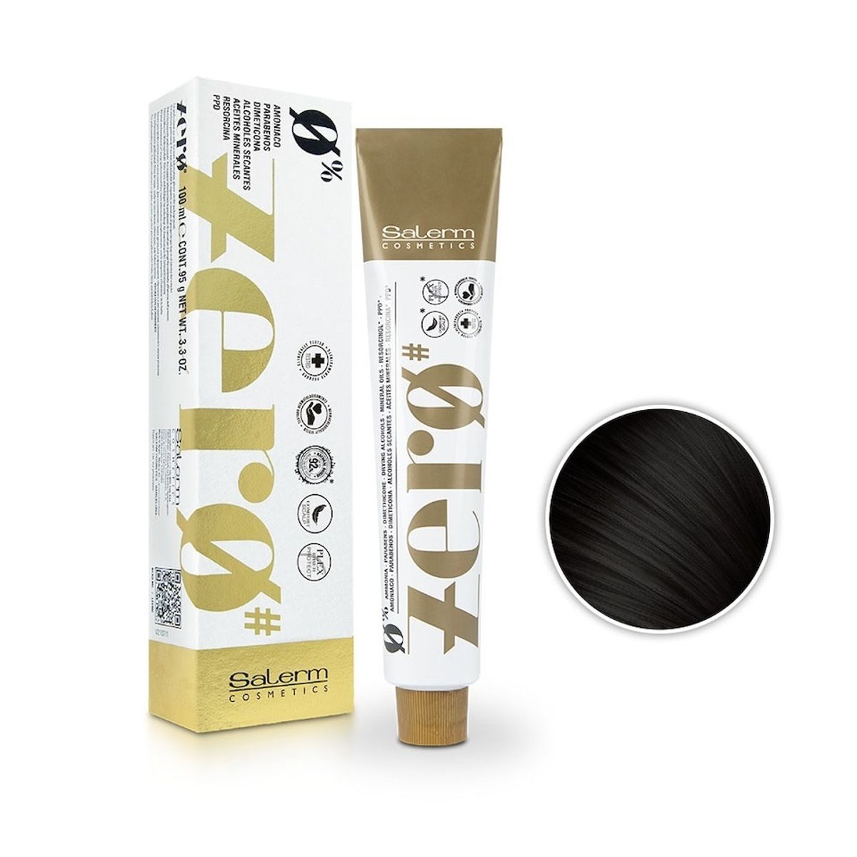 SALERM - SALERM Tintura Zero Sin Amoniaco 1,0 Negro