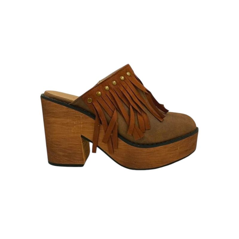 HERIEL - Zapato Café Plataforma Mujer