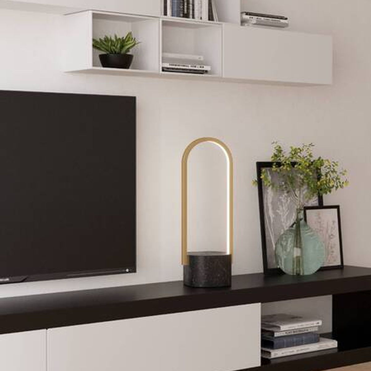 EGLO - Lámpara Sobremesa Pedruscara Negro 11W IP20 Cód390381