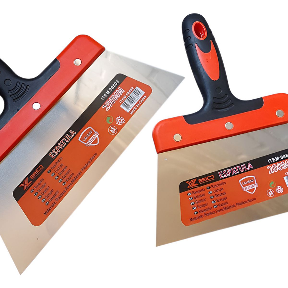 GENERICO - Espatulas Para Yeso 20 Y 25 Cm Pack 2 Piezas