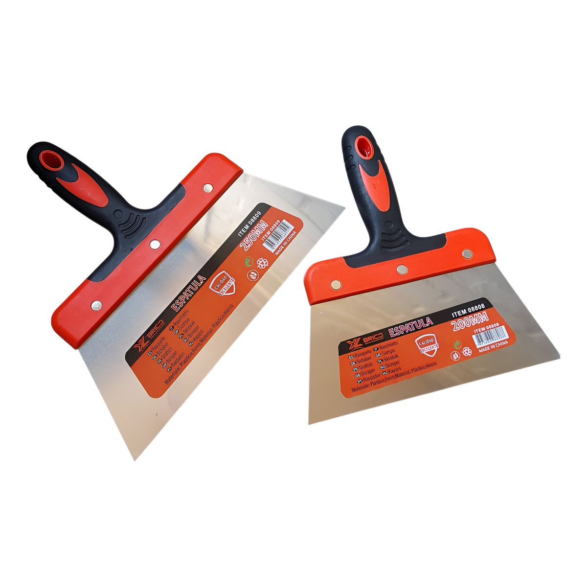 GENERICO - Espatulas Para Yeso 20 Y 25 Cm Pack 2 Piezas