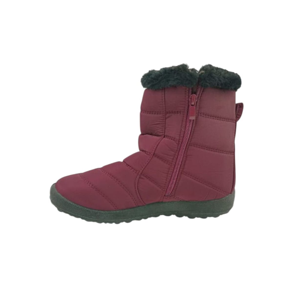 HERIEL - Bota Burdeos Impermeable Mujer