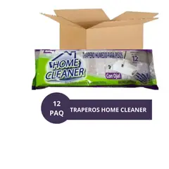 GENERICO - Paño Trapero Humedo Home Cleaner Aroma Lavanda X 12 Paq