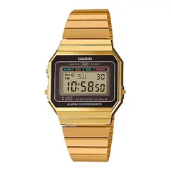 CASIO - Reloj Vintage Unisex A700WG-9ADF Dorado Slim