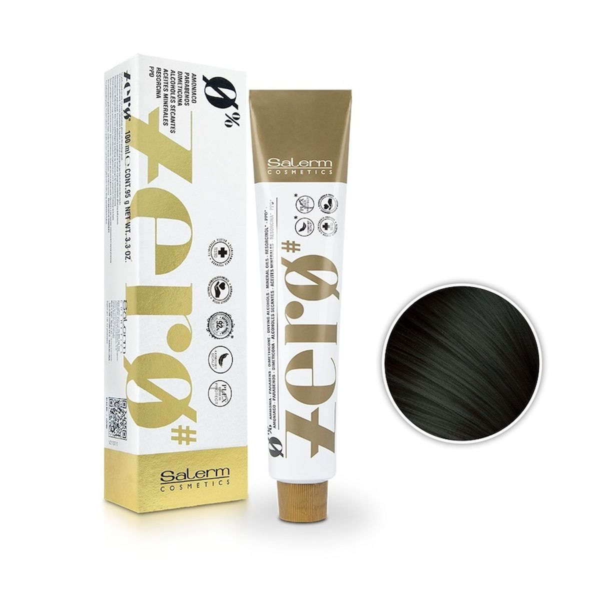 SALERM - SALERM Tintura Zero Sin Amoniaco 3,0 Castaño Oscuro