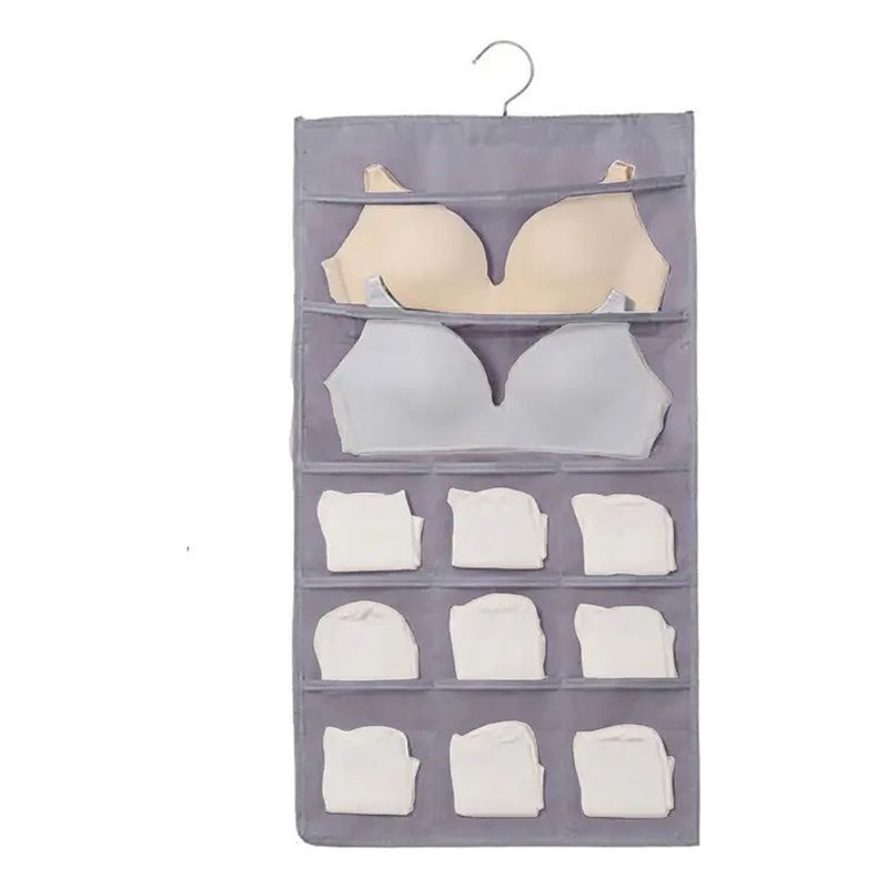 GENERICO - Organizador Colgante Ropa Interior 5 Niveles Gris