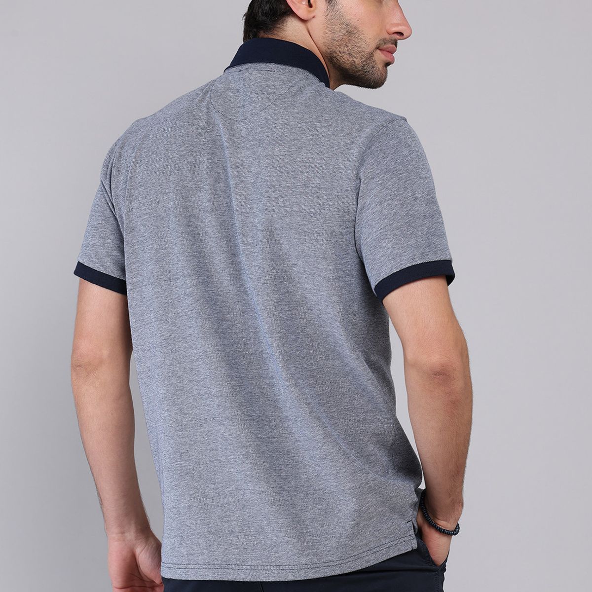 PIERO BUTTI - Polera Pique Melange Piero Butti PIERO BUTTI