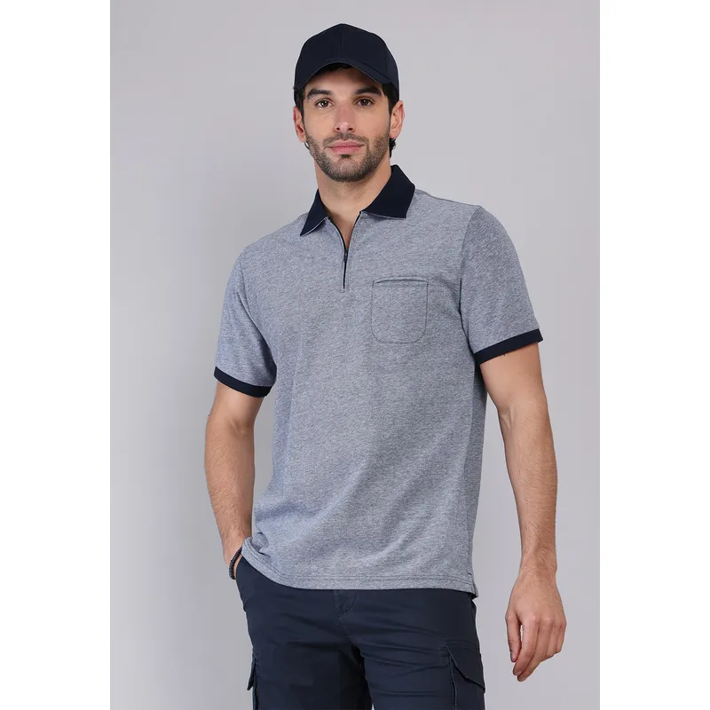 PIERO BUTTI - Polera Pique Melange Piero Butti PIERO BUTTI