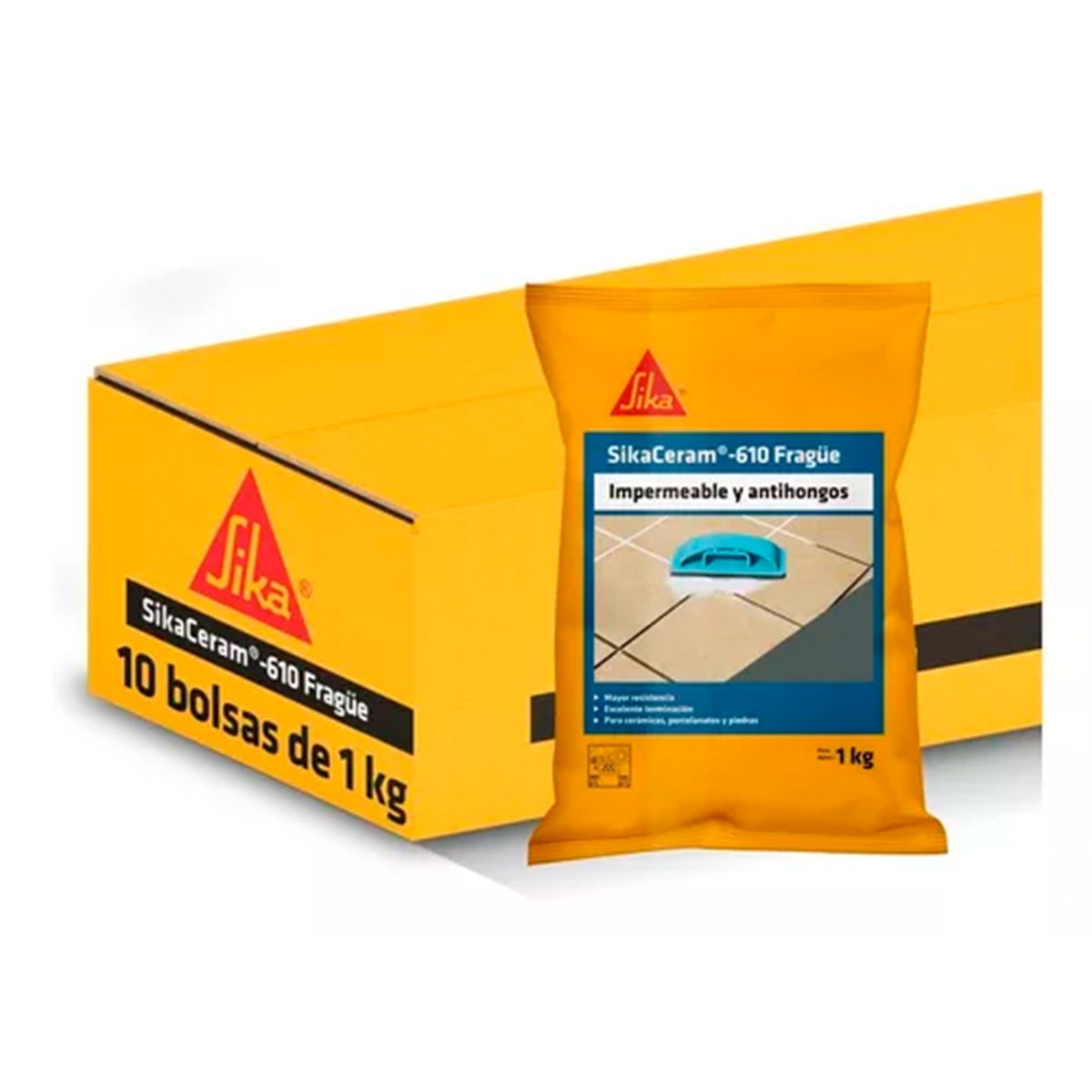 SIKA - SIKACERAM-610 FRAGÜE GREY-GARZA BOLSA 1 KG