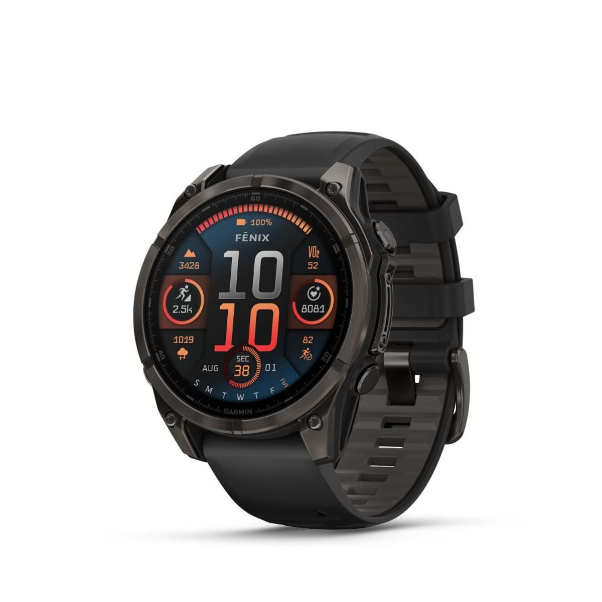 GARMIN - Smartwatch fenix 8 - 47mm Carbon Gray
