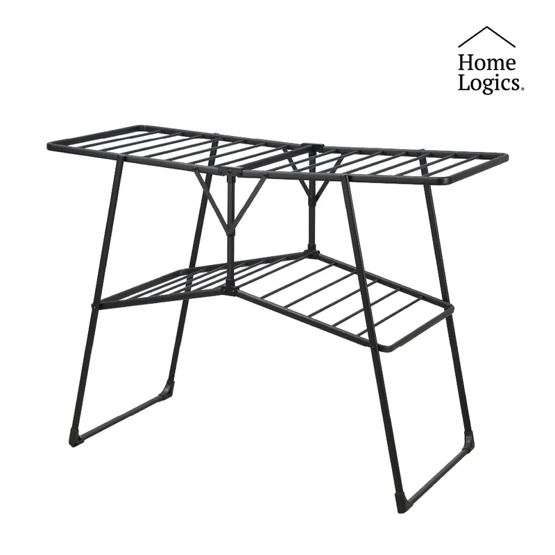 HOME LOGICS - Tendedero Colgador Secador Ropa 2 Niveles Home Logics