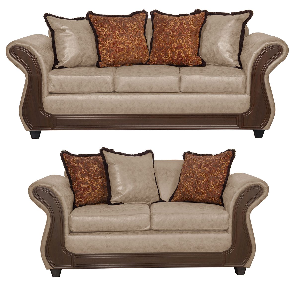 BLACK FACTORY - Juego de Living 3 2 Palermo