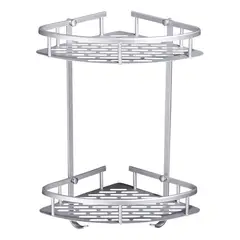 GENERICO - Estante Ducha Esquinero 2 Niveles Almacenamiento Baño