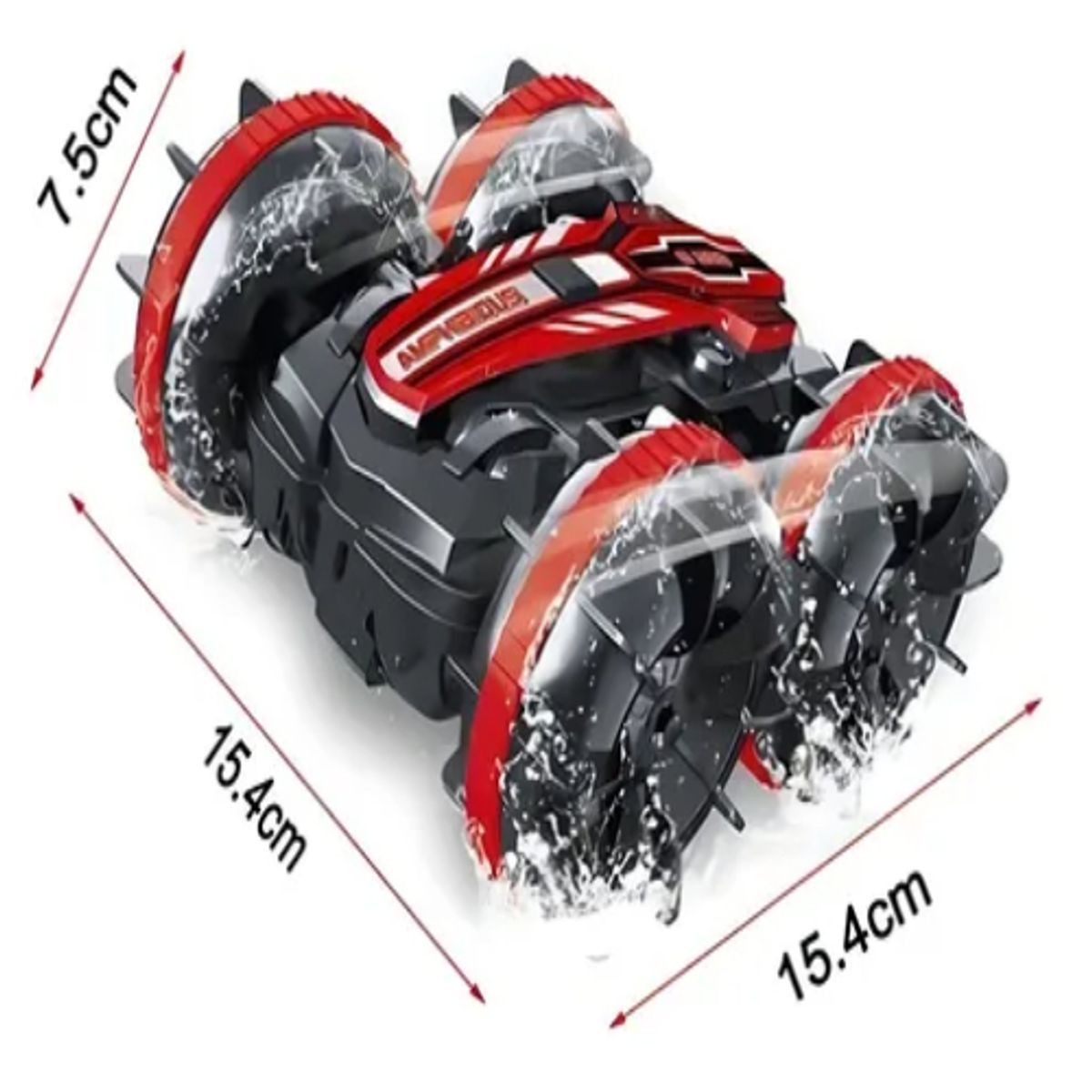 GENERICO - Carrito Control Remoto Anfibio Stunt Recargable 360 Grados