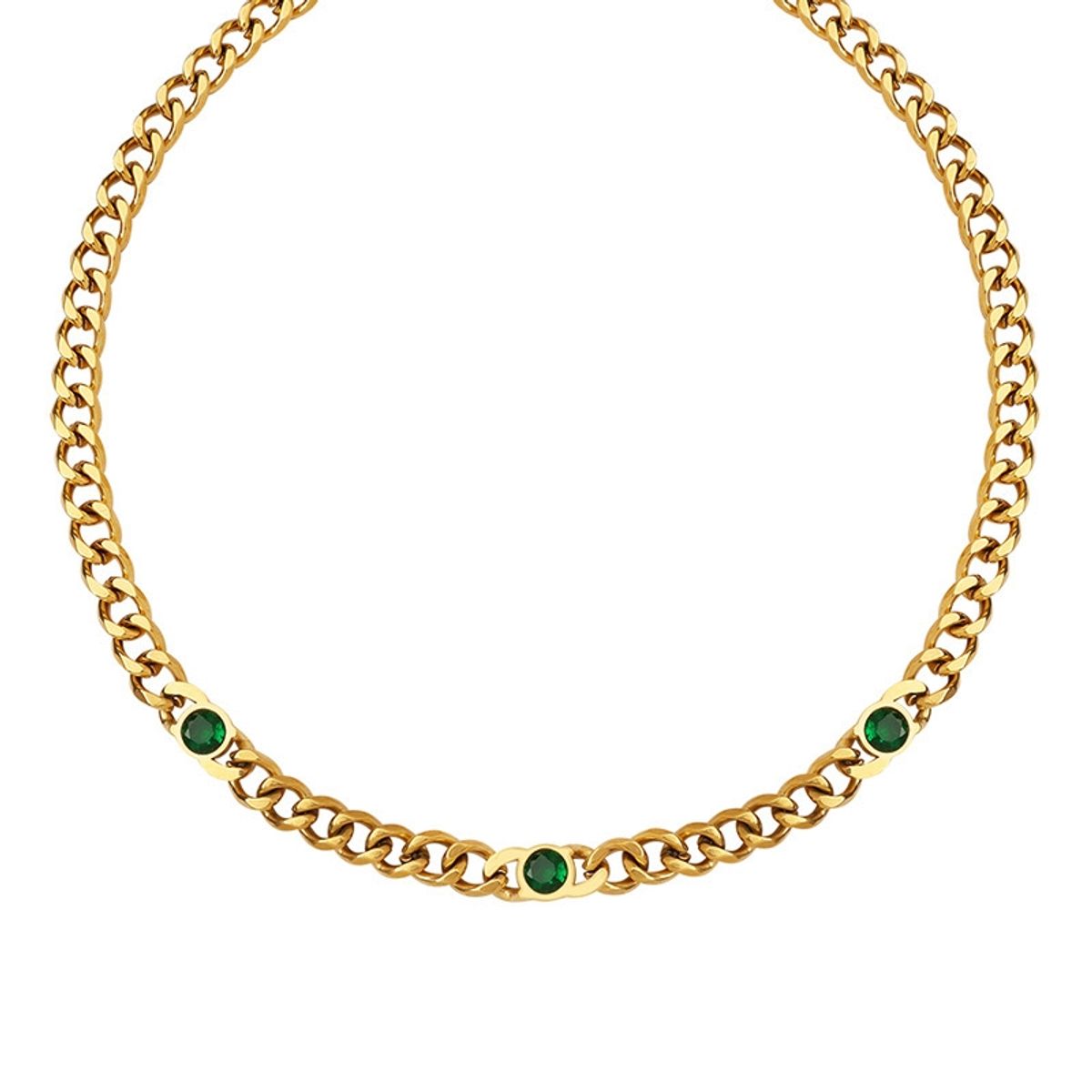 LUX JOYAS - Collar Baño Oro 18k Grumet Circones