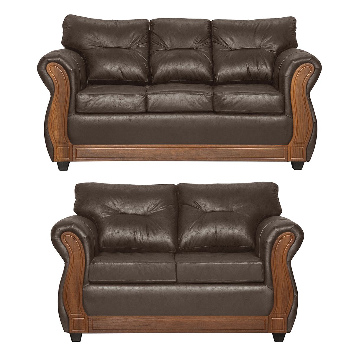 BLACK FACTORY - Juego de Living 3 2 Toronto