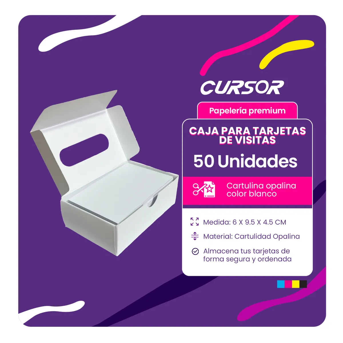 CURSOR - Caja Para Tarjetas De Visitas Presentación 50 Cajas