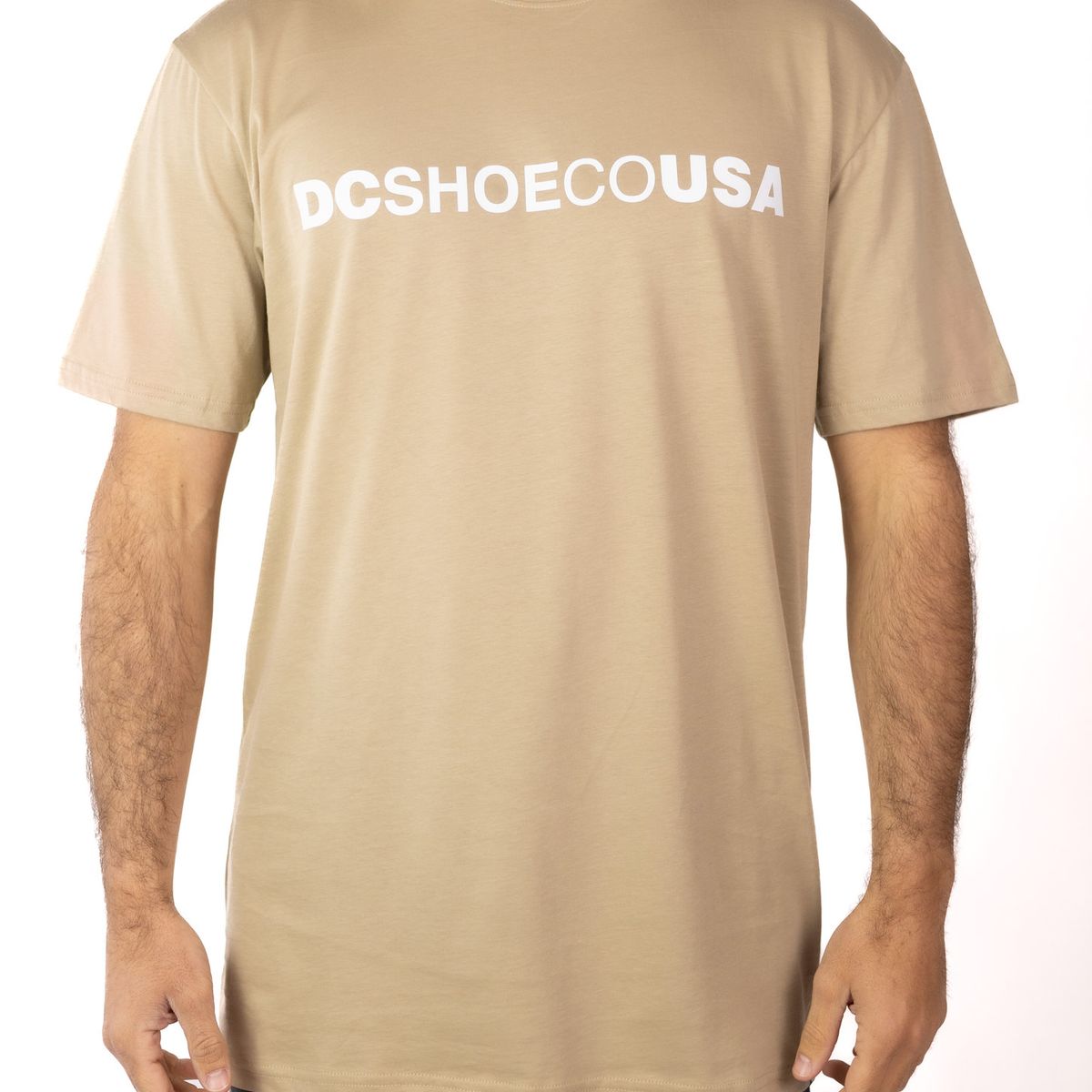 DC SHOES - Polera Hombre Logo Café DC