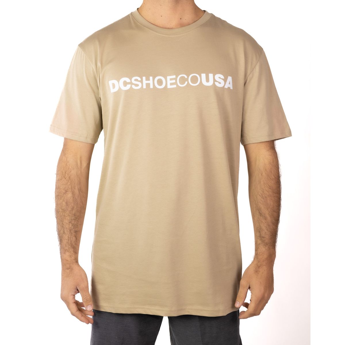 DC SHOES - Polera Hombre Logo Café DC