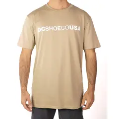 DC SHOES - Polera Hombre Logo Café DC