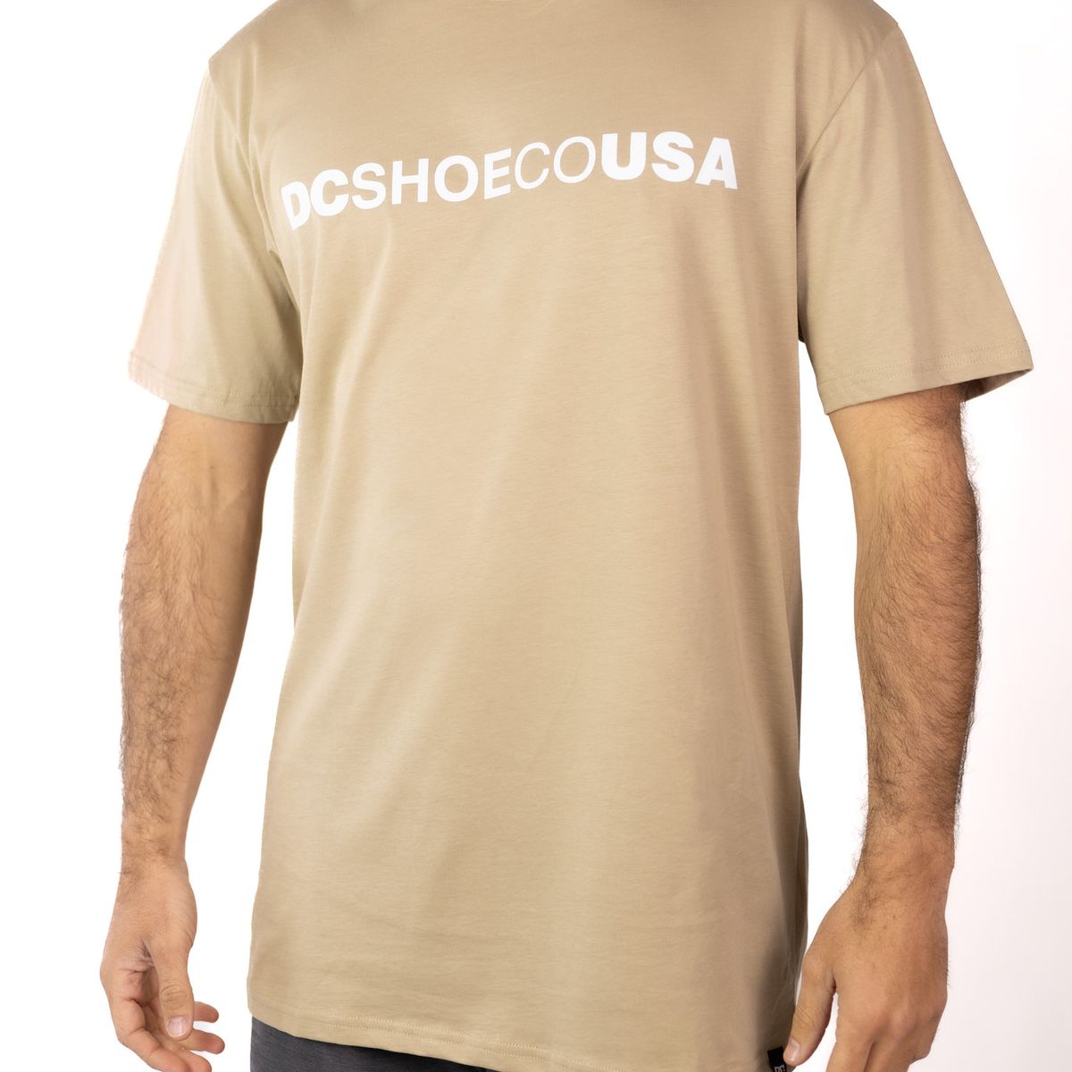 DC SHOES - Polera Hombre Logo Café DC