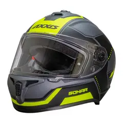 AXXIS - Casco Para Moto Draken S Sonar Amarillo Fluor Mate