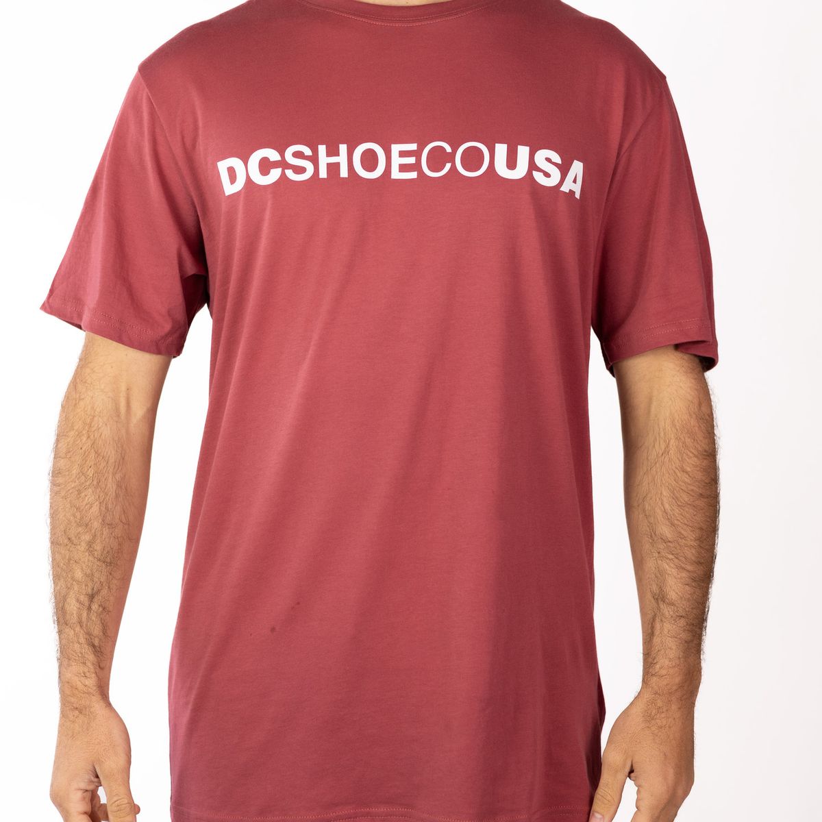 DC SHOES - Polera Hombre Logo Rojo DC