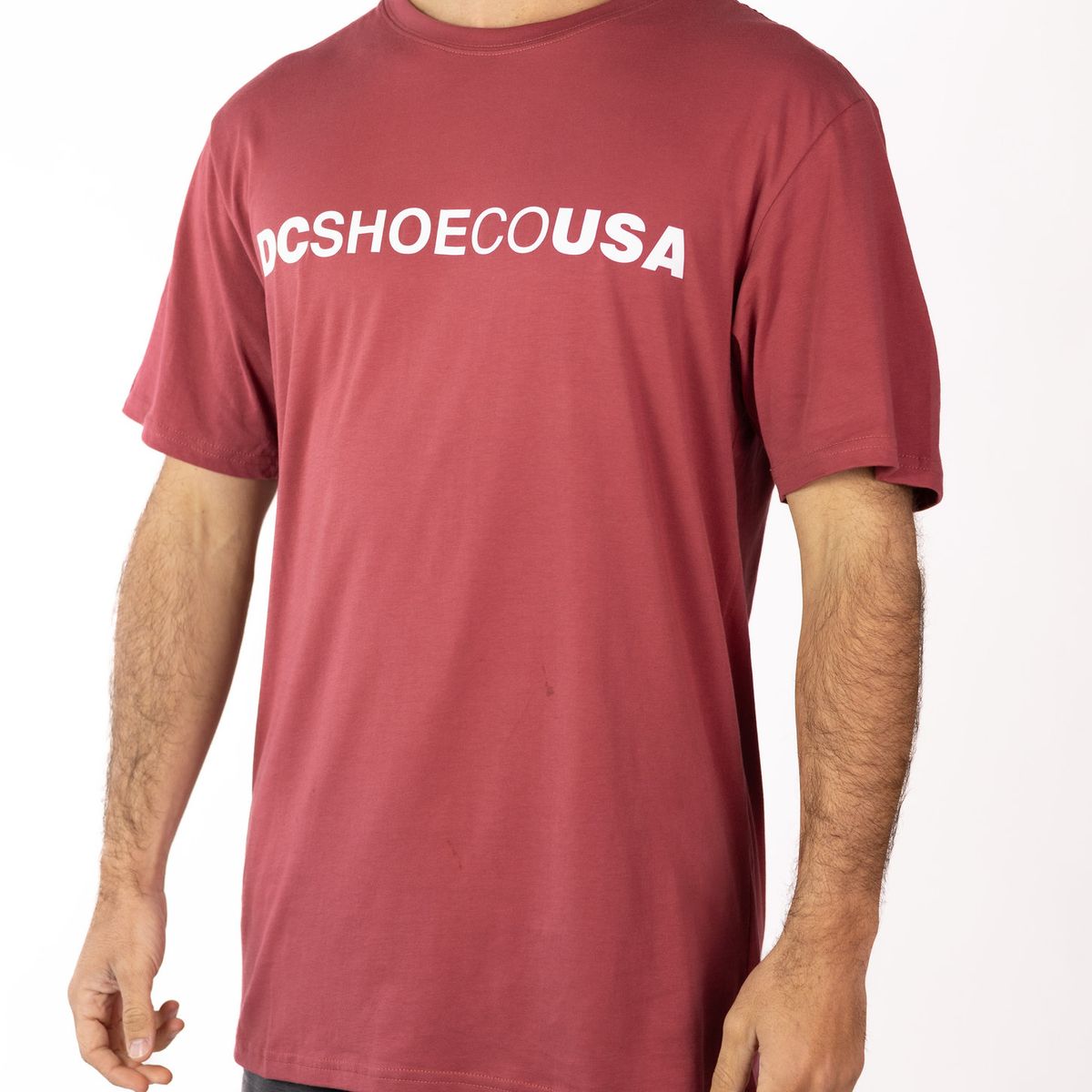 DC SHOES - Polera Hombre Logo Rojo DC