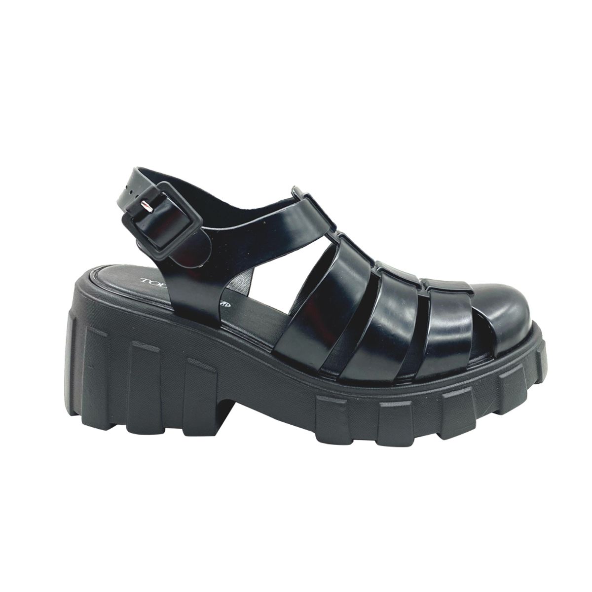 TODOPIEL - Sandalia Mujer  cangrejera Negro ZB058