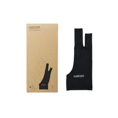 WACOM - Guante de Dibujo Negro para Diestros y Zurdos Sin Dedos
