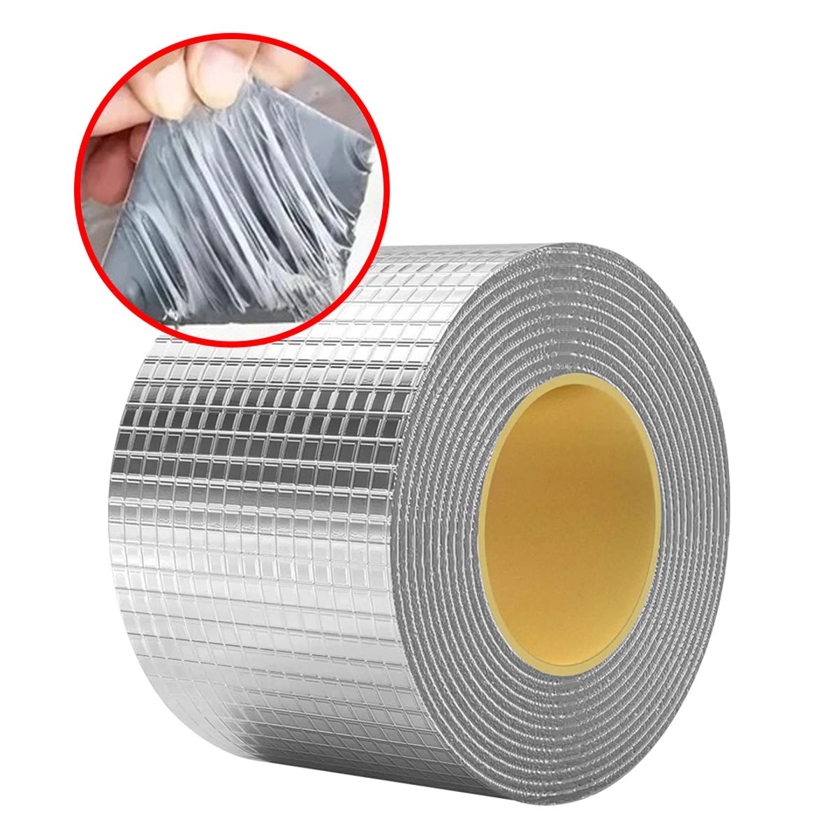 GENERICO - Cinta Tapagotera Impermeable de Butilo 75mm Ancho x 5 mts Largo - TGO