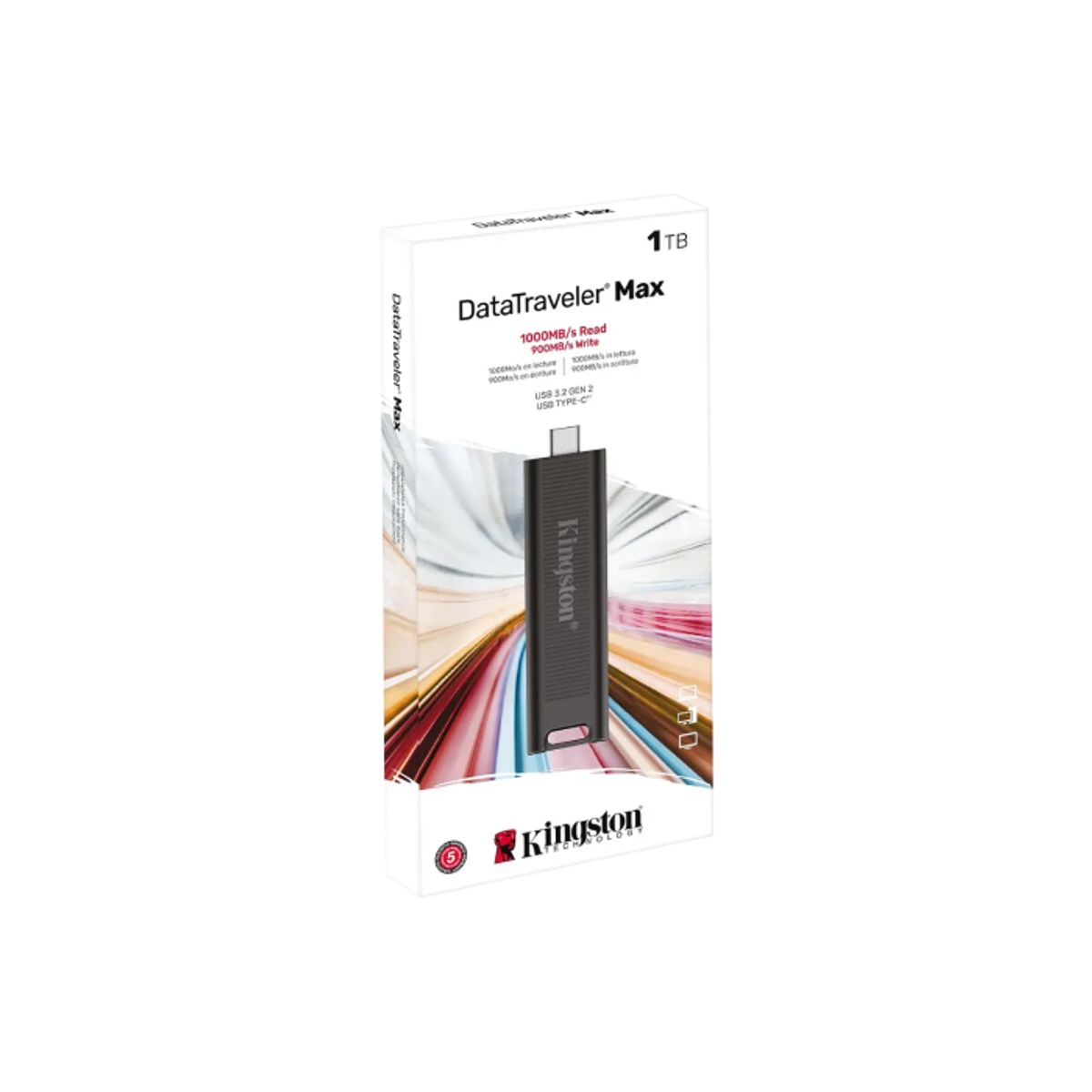 KINGSTON - Kingston DataTraveler Max USB-C 1TB Lect1000MBs Esc900MBs