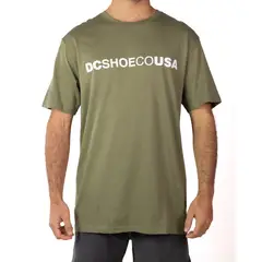 DC SHOES - Polera Hombre Logo Verde DC