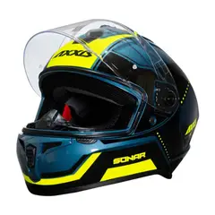 AXXIS - Casco Para Moto Draken S Sonar Azul Brillo