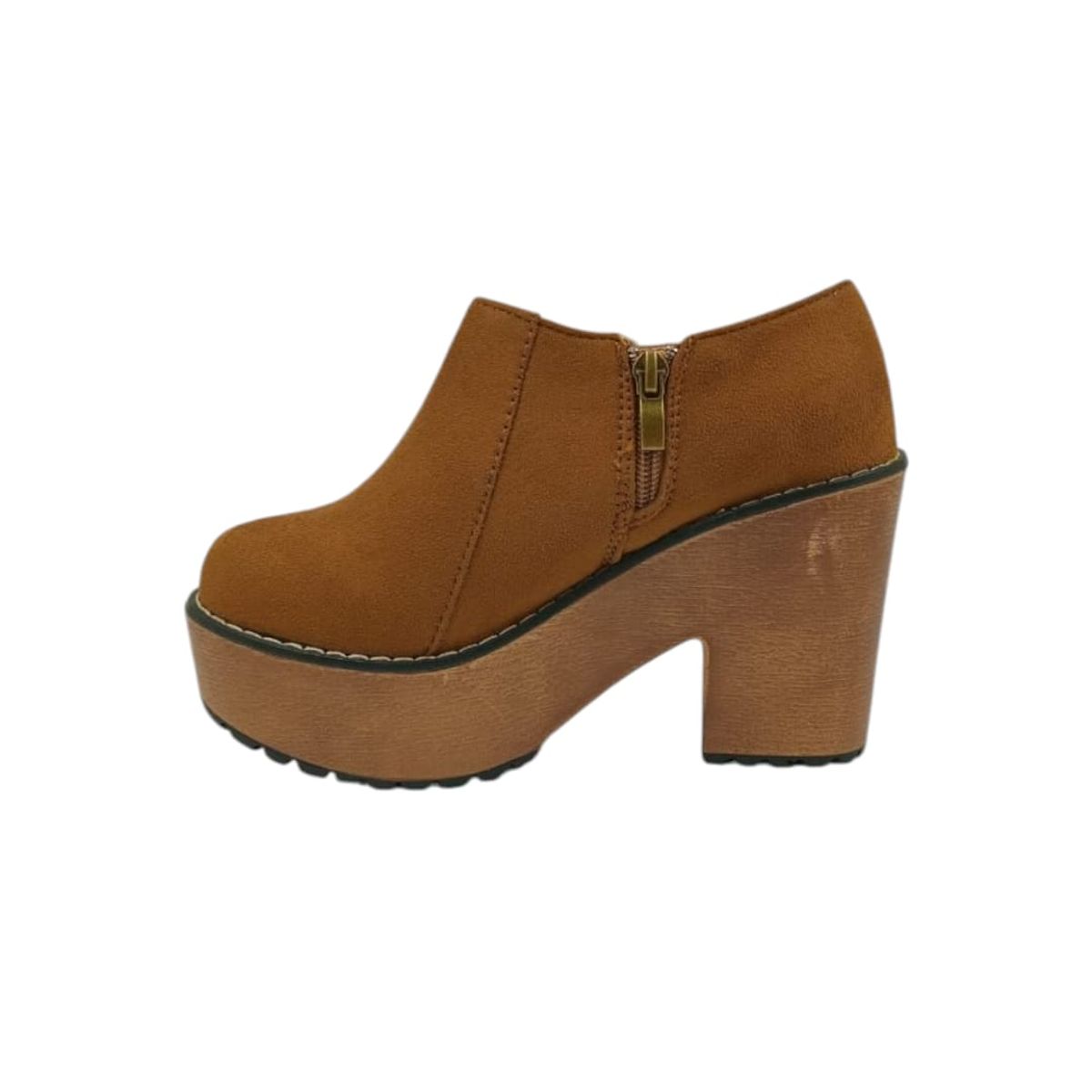 HERIEL - Zapato Café Plataforma Mujer