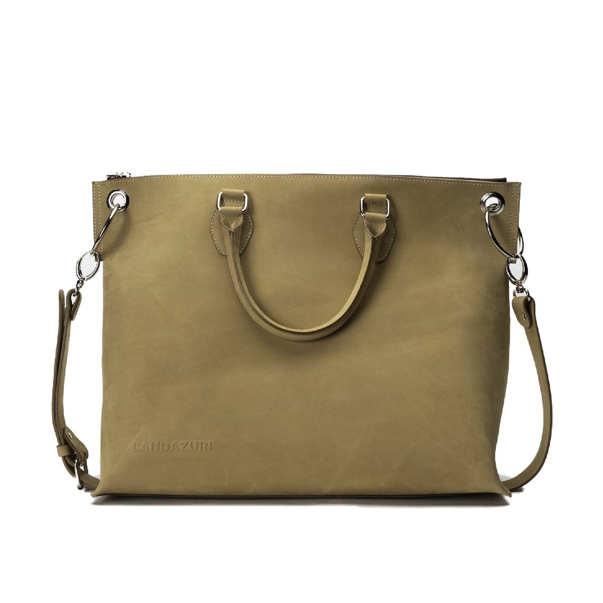 LANDAZURI - Bolso de Diseñador Camel Landazuri