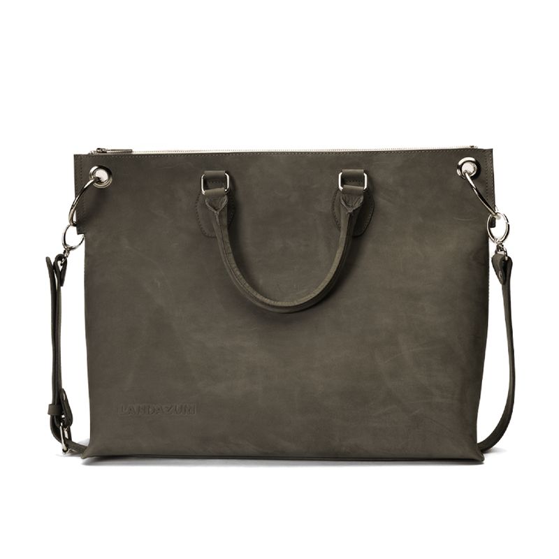 LANDAZURI - Bolso de Diseñador Gris Landazuri